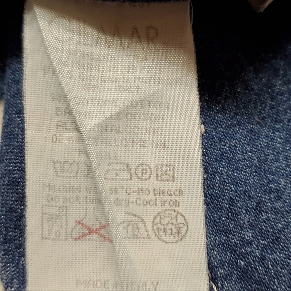 VINTAGE 90s Iceberg Italian Glitter Mod Wash Extra High Rise Loose Fit Jeans 38 - Picture 12 of 12